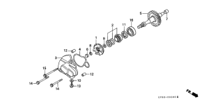 CRM75R Водяная помпа