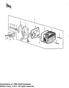 KZ900 Taillight unit ass`y