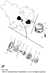 YZF600RN Масляный насос