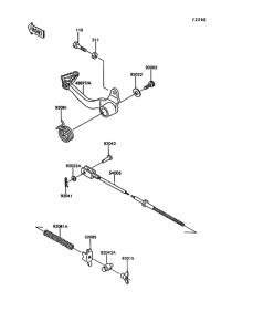 KL600 Педаль тормоза
