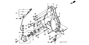 GL1500C Сцепление cover