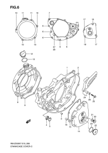 RM-Z250 Crankcase cover ass`y  (v