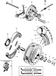 CA102 Переднее колесо