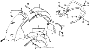 GL1100I Задний бампер