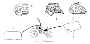 XR200R Наклейки 1