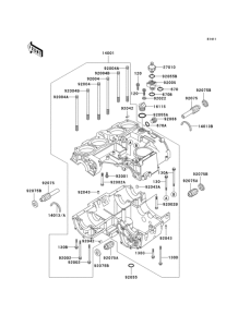 KZ1000 Картер двигателя