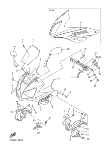 FZS1000 Обтекатель 1