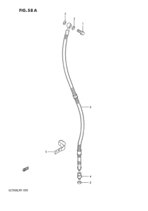 VS750 Передние тормозные трубки