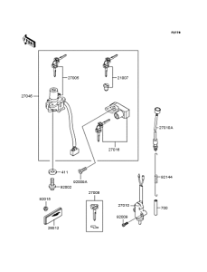 KLX250 Замок зажигания