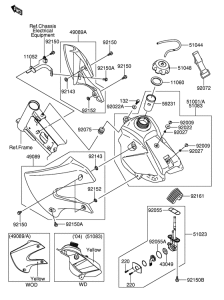 DR-Z110 Tank fuel