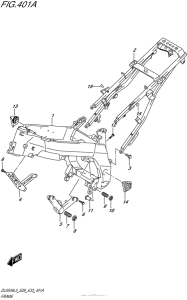DL650 (ABS) Рама