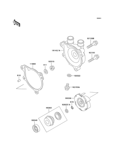 KL650 Водяная помпа
