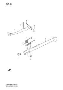 DR650 Подножки