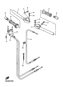 YZF-R6S Рулевой рычаг и кабель