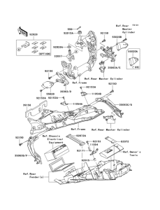 ZX1000 Рама ,крепежные детали
