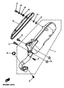 YA50R Выхлопная система