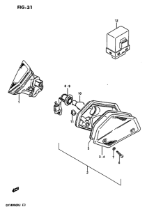 GV1400 Front turnsignal lamp