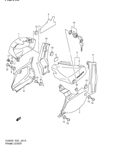 VL800 Обтекатель задний