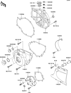 ER500 Крышки двигателя