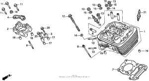 VT600CD2 Головка цилиндра передняя