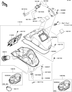 EX650 Воздушный фильтр