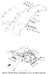 RT1 Front fender - rear fender