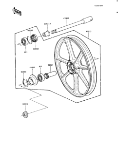 KZ1000 Front wheel / hub