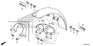 VT750RS Крыло переднее