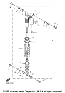 WR450F Задняя подвеска