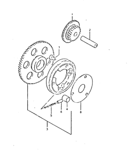 GSX400 Муфта стартера
