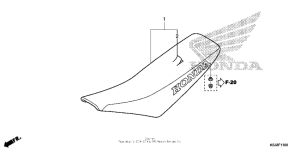 CRF80F Сиденье