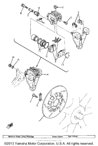 XS850SH Задний суппорт