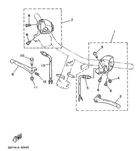 CR50Z Handle switch. lever