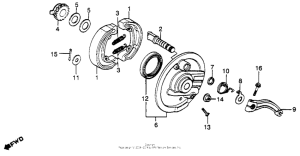 XL500S Xl500s front brake panel 79-81