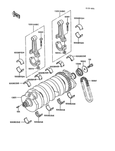 ZX900 Коленвал