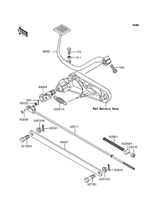 ZL400 Педаль тормоза