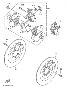 TZ250 Front brake. caliper