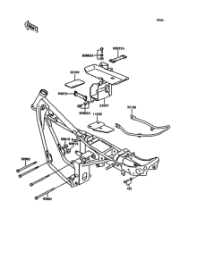 KH125 Рама ,крепежные детали