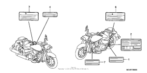 VTX1800S1 Лейбл предостережения
