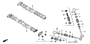  Распределительный вал и клапана