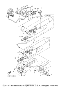 XVS11ATTC Выхлопная система