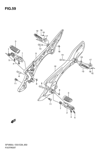 SFV650 Подножки