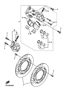 FZ6-NA Передний суппорт