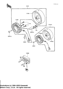 KZ1100 Generator / regulator