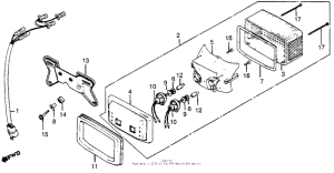 CB650SC Фонарь