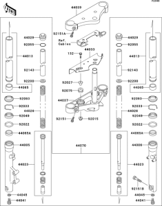 EN500 Передняя вилка