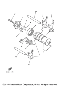 TW200E Копирный вал
