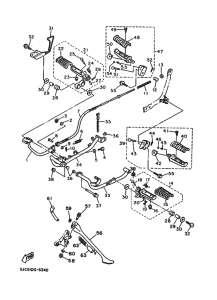 XV535 XV535G Support & repose pied
