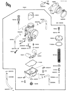 KX500 Carburetor assy