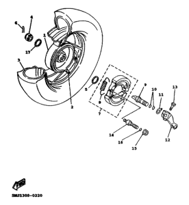 XC125 Переднее колесо